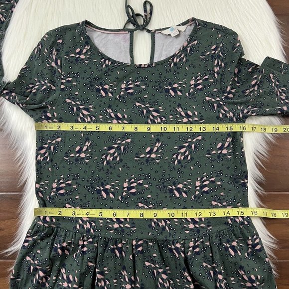 Boden Size UK 10 / US 6 R Green Floral Posie Jersey Dress - Picture 4 of 8